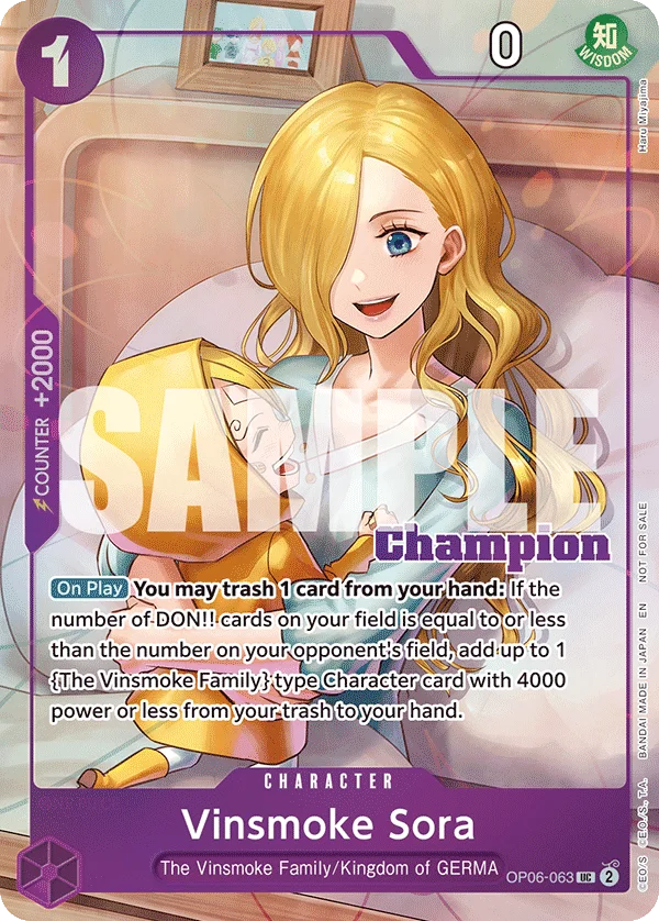 Vinsmoke Sora (CS 25-26 Winner Card Set 2)