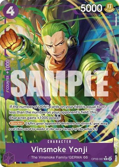Vinsmoke Yonji (Alternate Art)