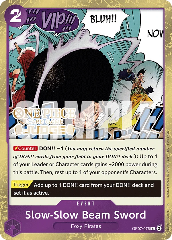 Slow-Slow Beam Sword (Judge Pack Vol. 6)