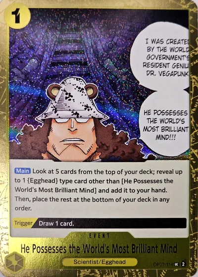He Possesses the World's Most Brilliant Mind (Pirate Foil)