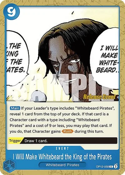I Will Make Whitebeard the King of the Pirates