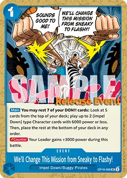 We'll Change This Mission from Sneaky to Flashy!