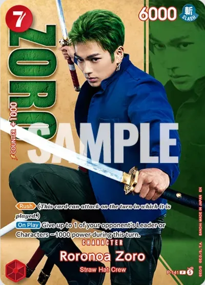 Roronoa Zoro (Premium Card Collection -Live Action Edition Vol.2 Straw Hat Crew-)