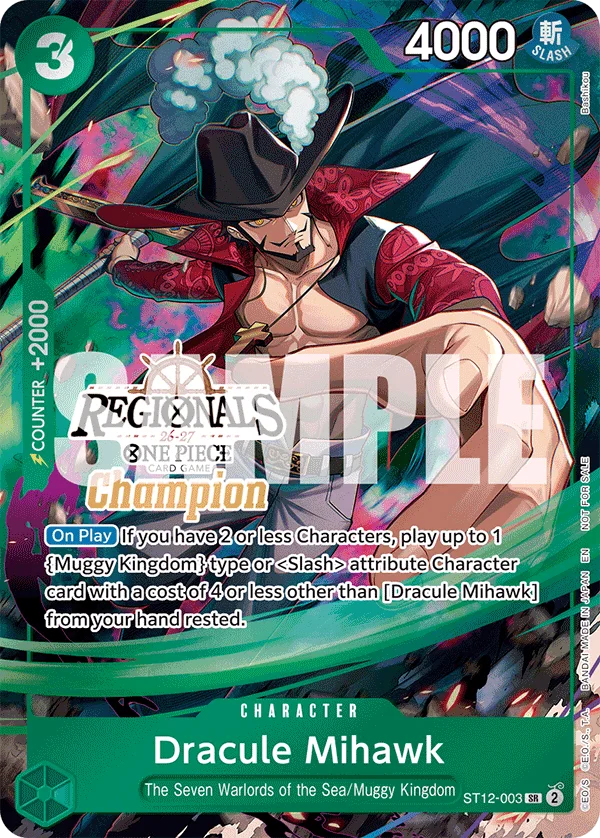 Dracule Mihawk (Regionals Champion Card Set 26-27)