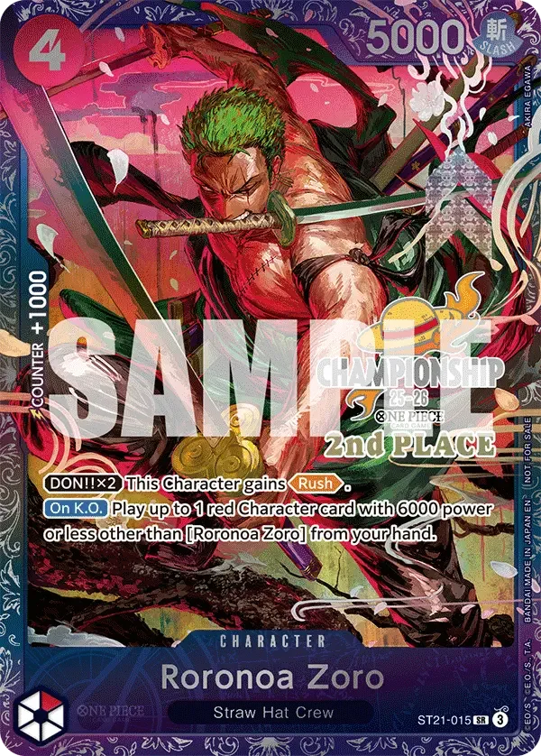Roronoa Zoro (CS 25-26 2nd Place)