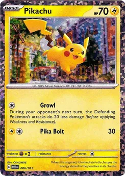 Pikachu 6/15