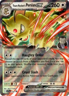 Team Rocket's Persian ex 218/225
