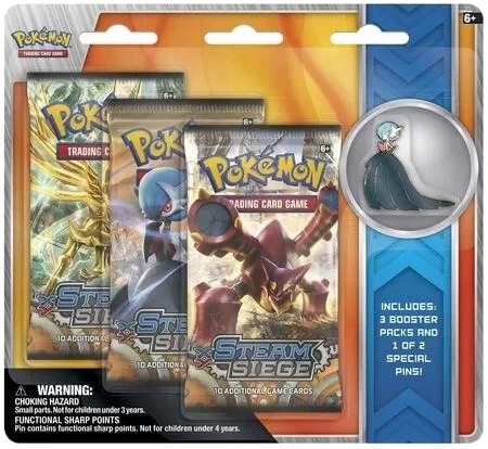 Steam Siege: Shiny Mega Gardevoir Pin 3-Pack Blister