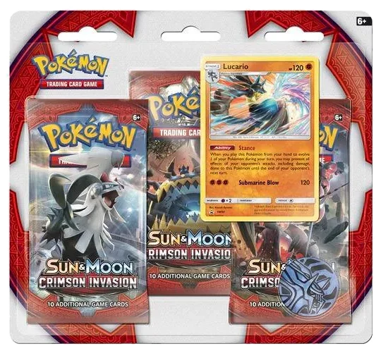 Crimson Invasion: Lucario 3-Pack Blister