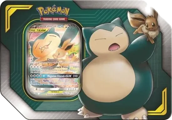 Tag Team Tins: Eevee & Snorlax GX Tin