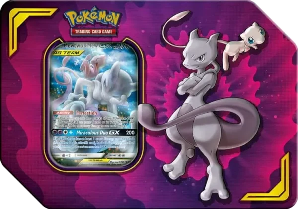 Power Partnership Tins: Mewtwo & Mew GX Tin