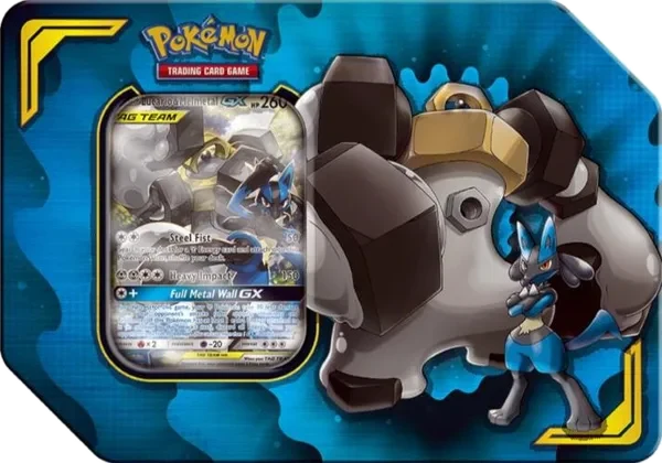 Power Partnership Tins: Lucario & Melmetal GX Tin