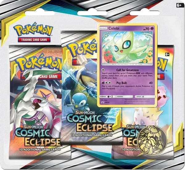 Cosmic Eclipse: Celebi 3-Pack Blister