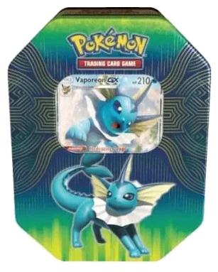 Elemental Power Tins: Vaporeon GX Tin