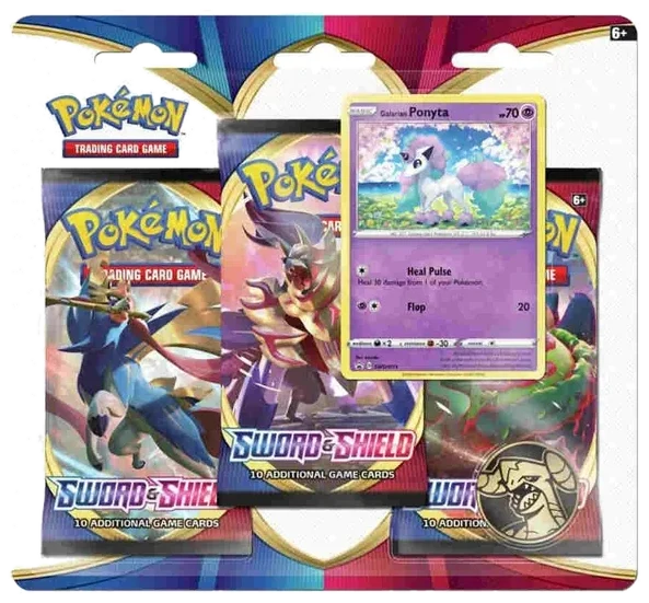 Sword & Shield: Galarian Ponyta 3-Pack Blister