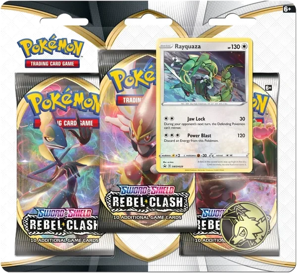 Rebel Clash: Rayquaza 3-Pack Blister