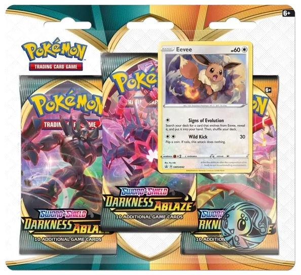 Darkness Ablaze: Eevee 3-Pack Blister