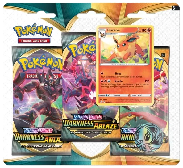 Darkness Ablaze: Flareon 3-Pack Blister