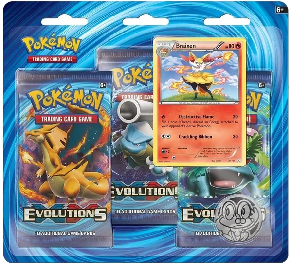 Evolutions: Braixen 3-Pack Blister