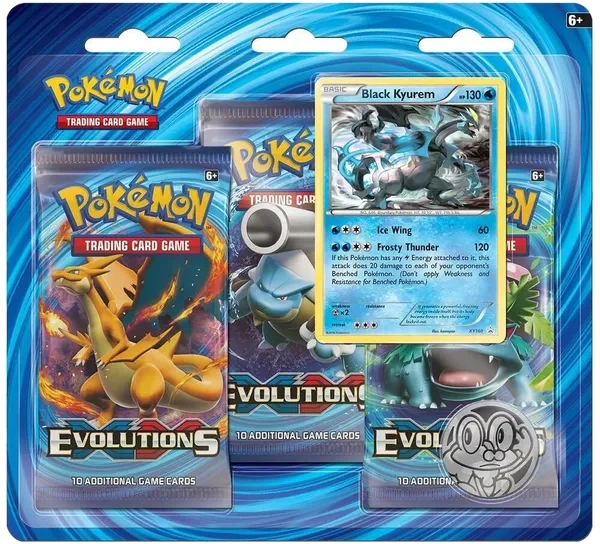 Evolutions: Black Kyurem 3-Pack Blister