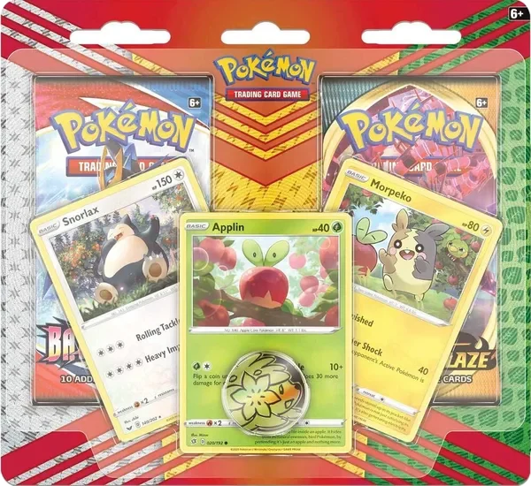 Morpeko, Snorlax & Applin 2-Pack Blister