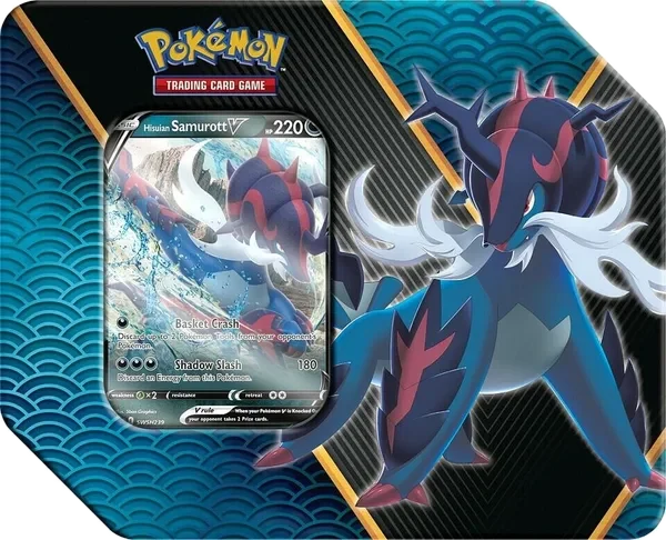 Divergent Powers Tins: Hisuian Samurott V Tin (EU Version)