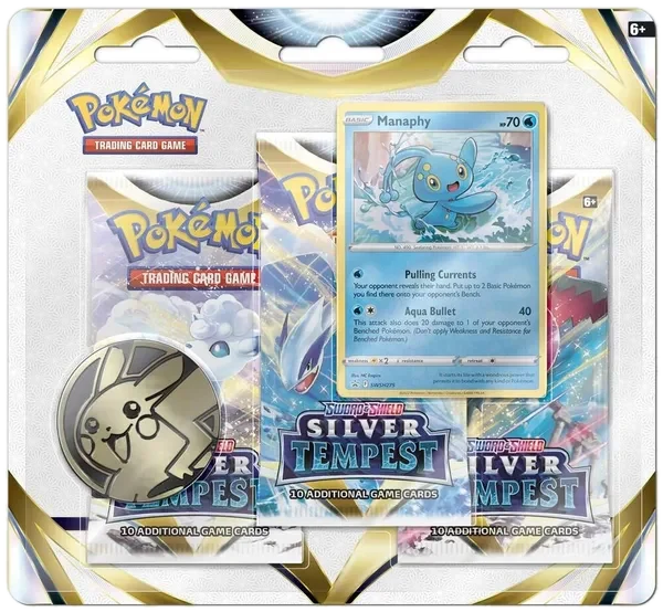 Silver Tempest: Manaphy 3-Pack Blister