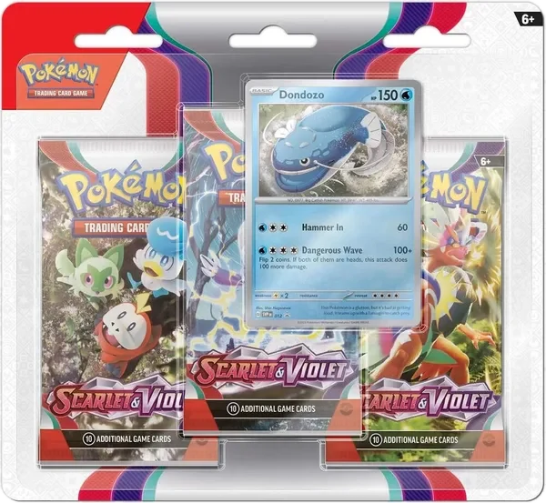 Scarlet & Violet: Dondozo 3-Pack Blister