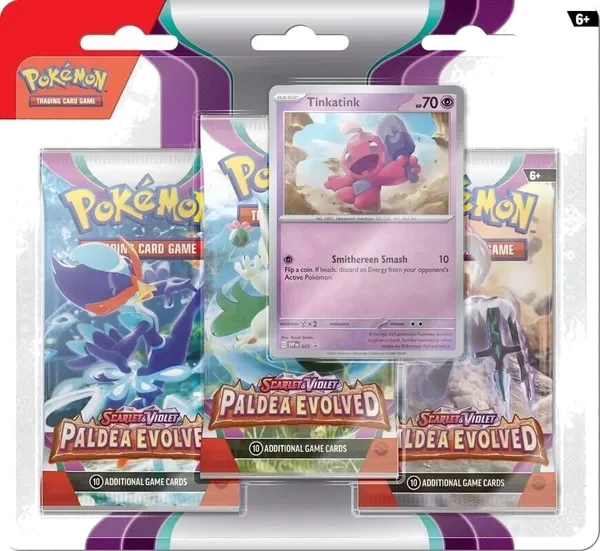 Paldea Evolved: Tinkatink 3-Pack Blister