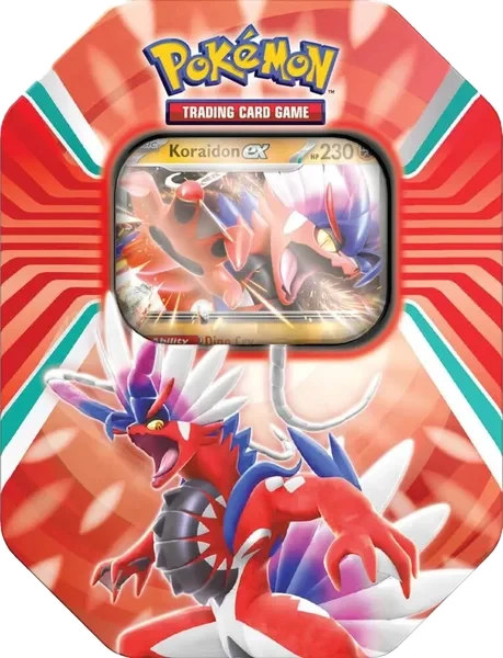Paldea Legends Tins: Koraidon ex Tin (US Version)
