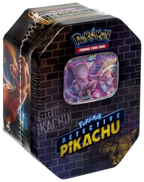Detective Pikachu Tins: Mewtwo GX Tin