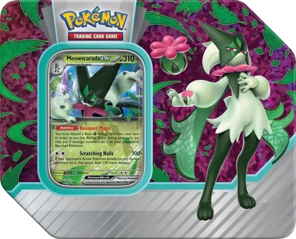Paldea Partners Tins: Meowscarada ex Tin