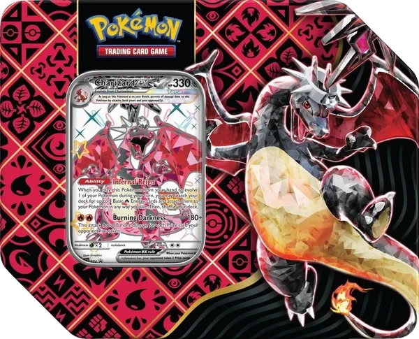 Paldean Fates: Tera Charizard ex Tin