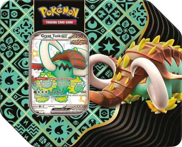 Paldean Fates: Great Tusk ex Tin (US Version)