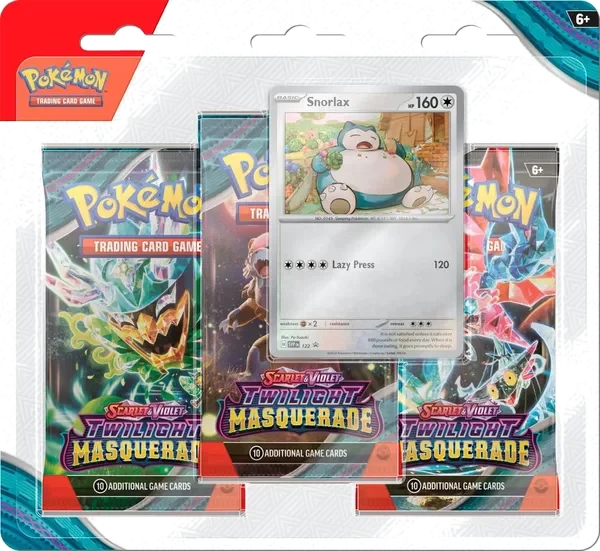Twilight Masquerade: Snorlax 3-Pack Blister