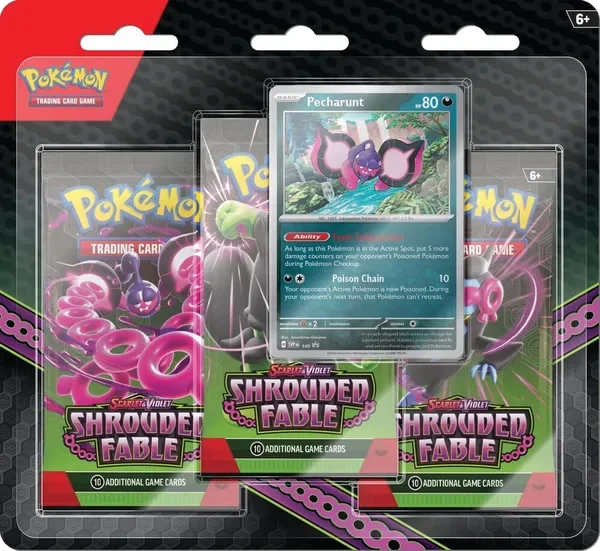 Shrouded Fable: Pecharunt 3-Pack Blister