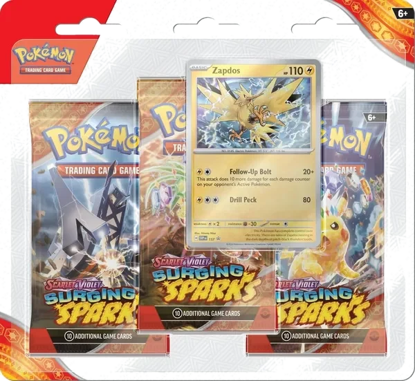 Surging Sparks: Zapdos 3-Pack Blister