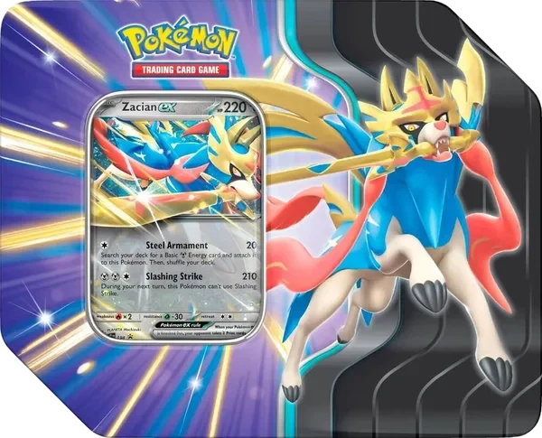 Slashing Legends Tins: Zacian ex Tin