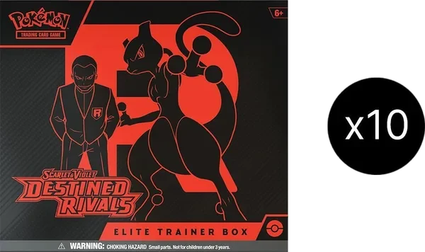 Destined Rivals 10 Elite Trainer Box Case