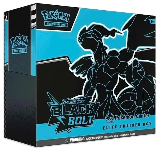 Black Bolt Pokémon Center Elite Trainer Box