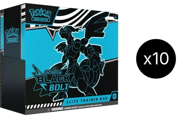 Black Bolt 10 Elite Trainer Box Case