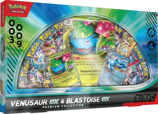 Venusaur ex & Blastoise ex Premium Collection