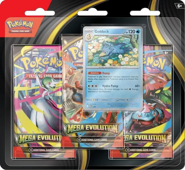 Mega Evolution: Golduck 3-Pack Blister