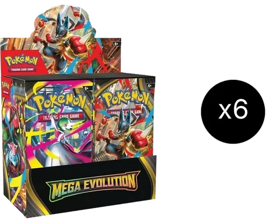Mega Evolution 6 Booster Box Case