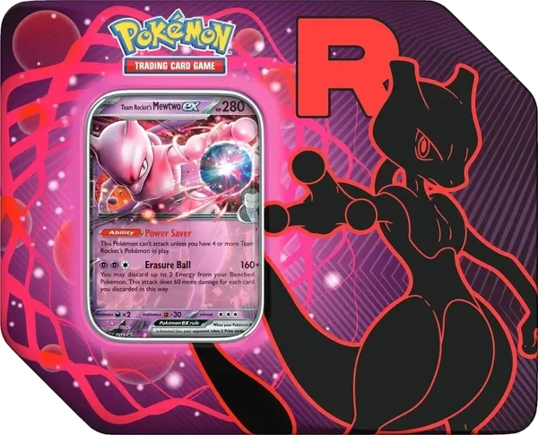 Team Rocket Tins: Team Rocket's Mewtwo ex Tin (US Version)