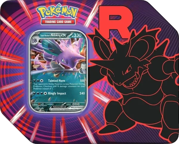 Team Rocket Tins: Team Rocket's Nidoking ex Tin (US Version)