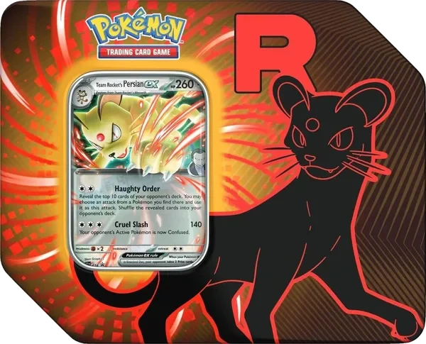 Team Rocket Tins: Team Rocket's Persian ex Tin (US Version)
