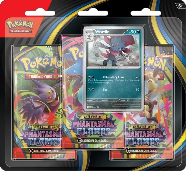Phantasmal Flames: Weavile 3-Pack Blister