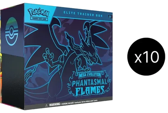 Phantasmal Flames 10 Elite Trainer Box Case