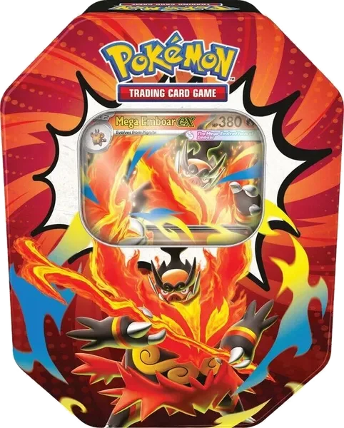 Ascended Heroes Tins: Mega Emboar ex Tin